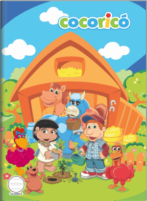 CADERNO BROCHURA COLEGIAL CALIGRAFIA COCORICÓ