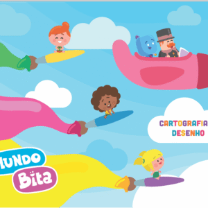 CADERNO ESPIRAL CARTOGRAFIA MUNDO BITA