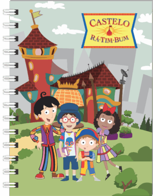 CADERNO ESPIRAL COLEGIAL CASTELO RÁ-TIM-BUM