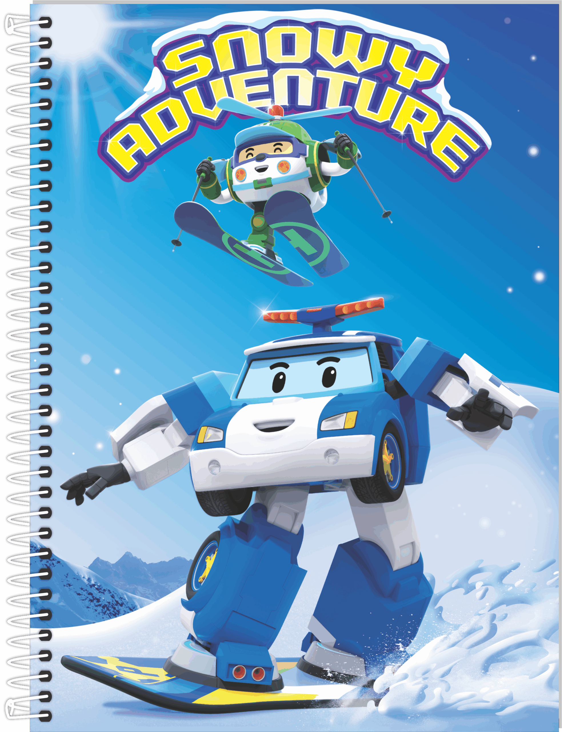CADERNO ESPIRAL ¼ ROBOCAR POLI