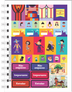 CADERNO ESPIRAL COLEGIAL CASTELO RÁ-TIM-BUM