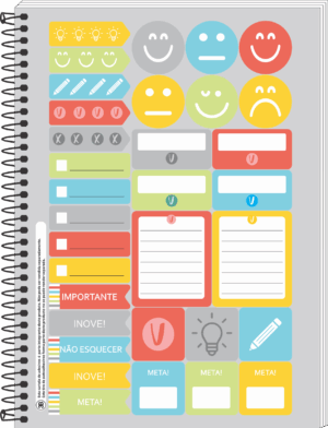 CADERNO ESPIRAL UNIVERSITÁRIO DARK WORLD