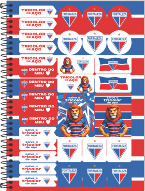 CADERNO ESPIRAL UNIVERSITÁRIO TIME FORTALEZA