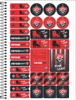 CADERNO ESPIRAL UNIVERSITÁRIO TIME VITÓRIA