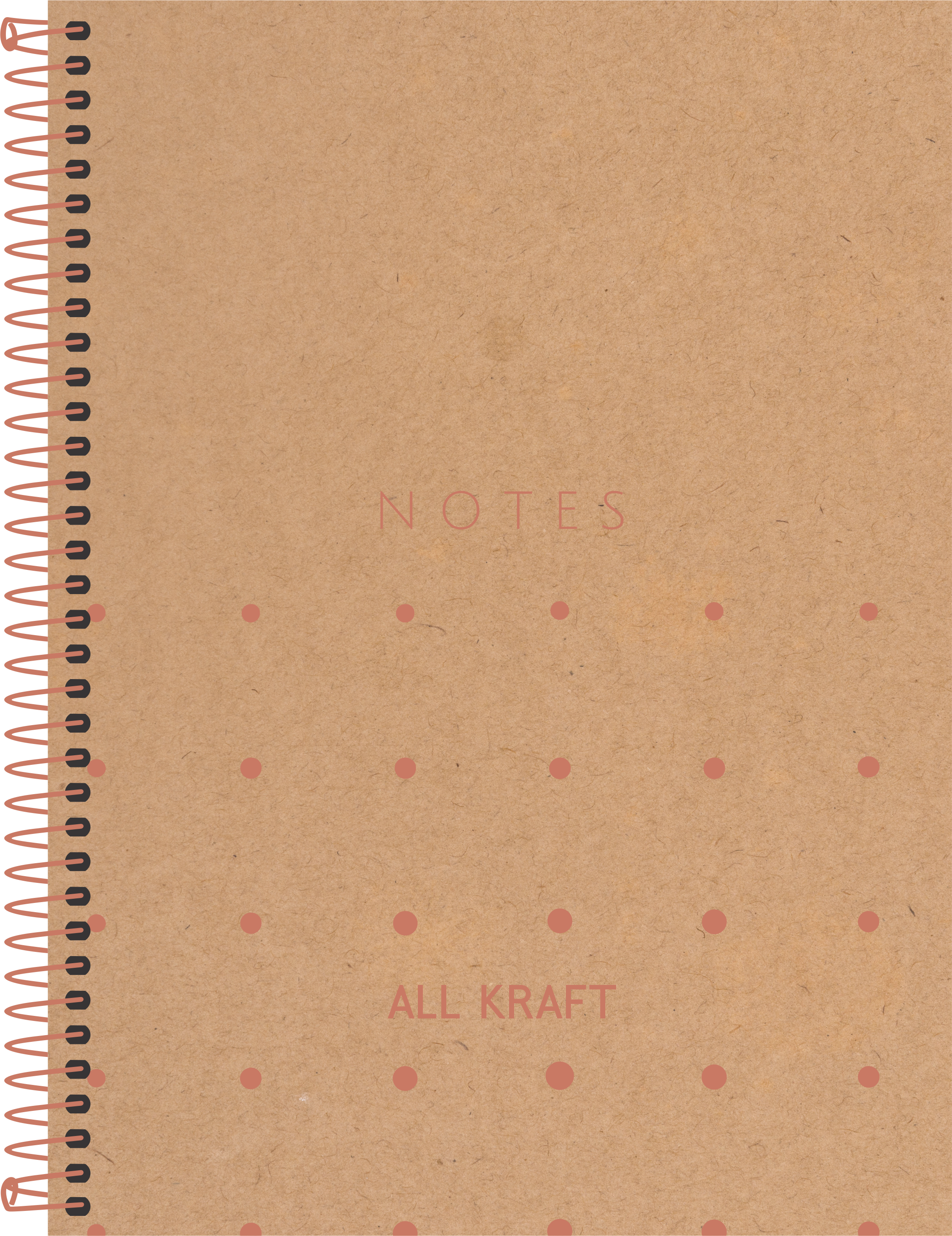 CADERNO ESPIRAL COLEGIAL ALL KRAFT