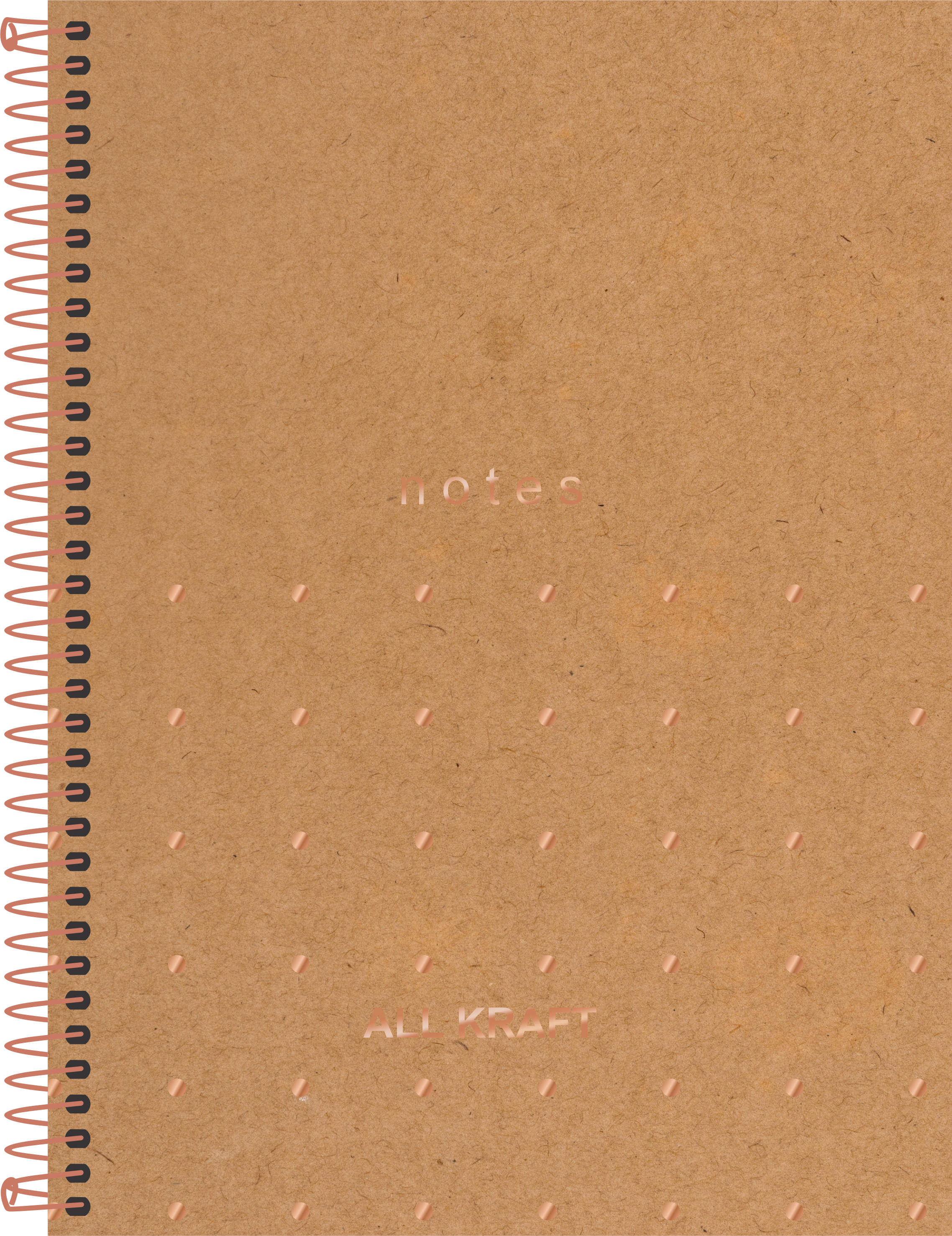CADERNO ESPIRAL COLEGIAL ALL KRAFT