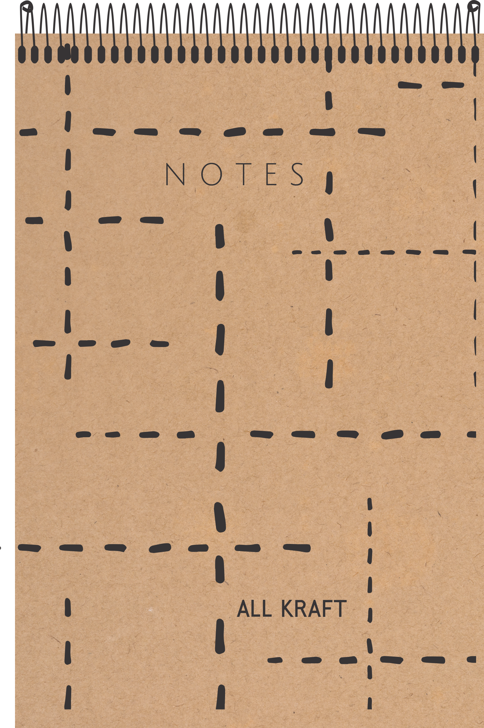 CADERNO ESPIRAL ALTO ANOTAÇÕES ALL KRAFT