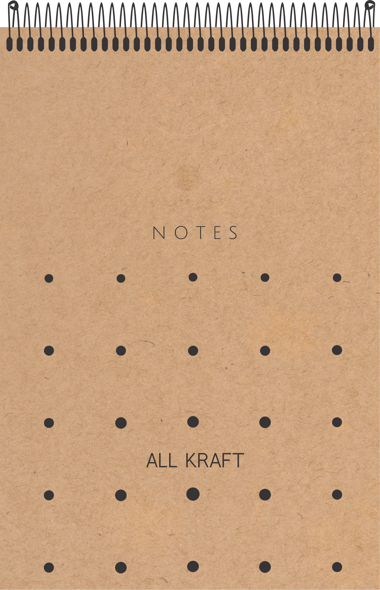 CADERNO ESPIRAL ALTO ANOTAÇÕES ALL KRAFT