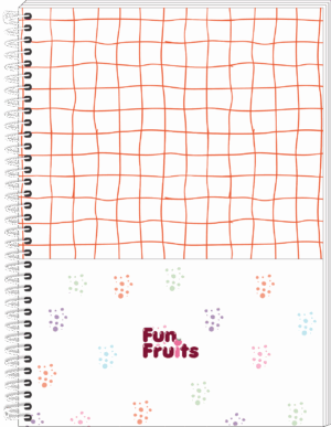 CADERNO ESPIRAL UNIVERSITÁRIO FUN FRUITS