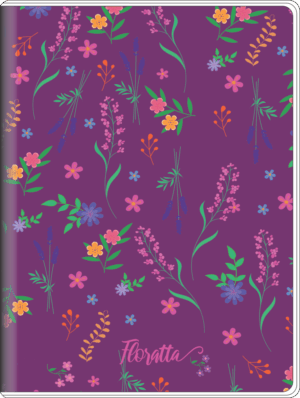 CADERNO BROCHURA MINI FLORATTA