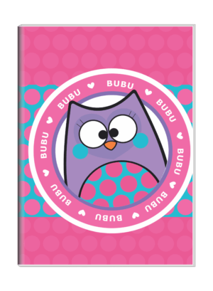 CADERNO BROCHURA 1/4 BUBU E AS CORUJINHAS