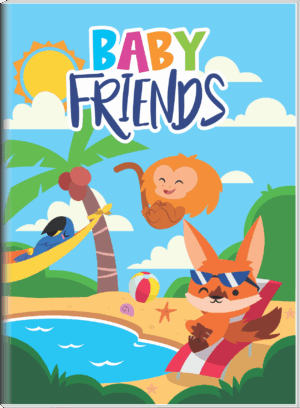 CADERNO BROCHURA 1/4 BABY FRIENDS