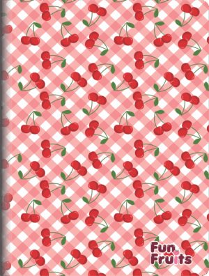 CADERNO BROCHURA MINI FUN FRUITS