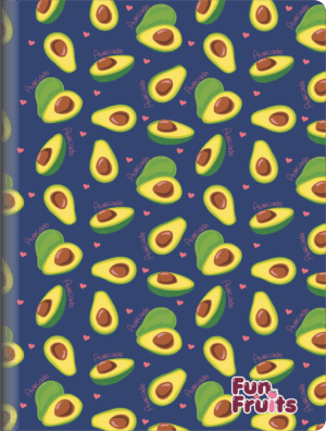 CADERNO BROCHURA MINI FUN FRUITS