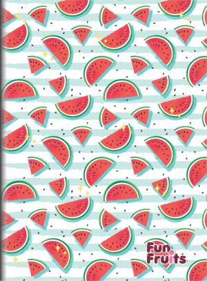 CADERNO BROCHURA UNIVERSITÁRIO FUN FRUITS