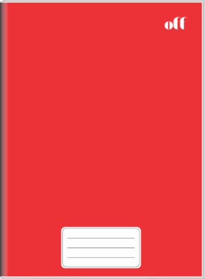 CADERNO BROCHURA 1/4 80 FOLHAS OFF