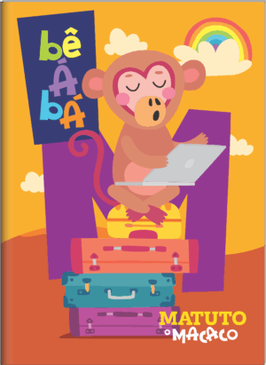 CADERNO BROCHURA 1/4  CAPA DURA BÊ-A-BÁ