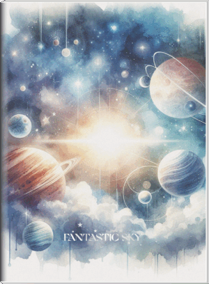 CADERNO BROCHURA UNIVERSITÁRIO FANTASTIC SKY