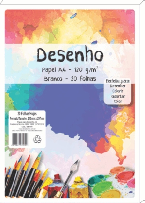 BLOCO DE DESENHO A4