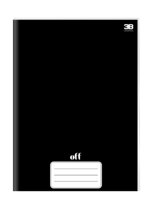 CADERNO BROCHURA 1/4 96 FOLHAS OFF