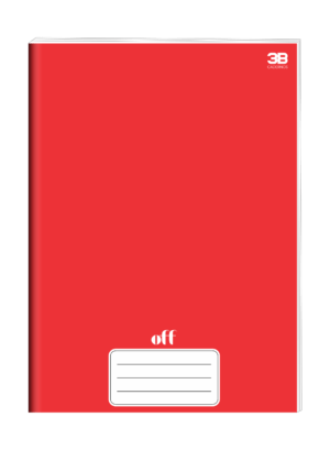CADERNO BROCHURA 1/4 80 FOLHAS OFF