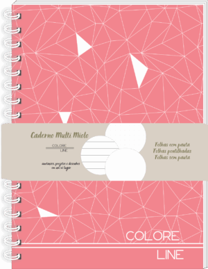 CADERNO ESPIRAL MULTI MIOLOS COLORE LINE