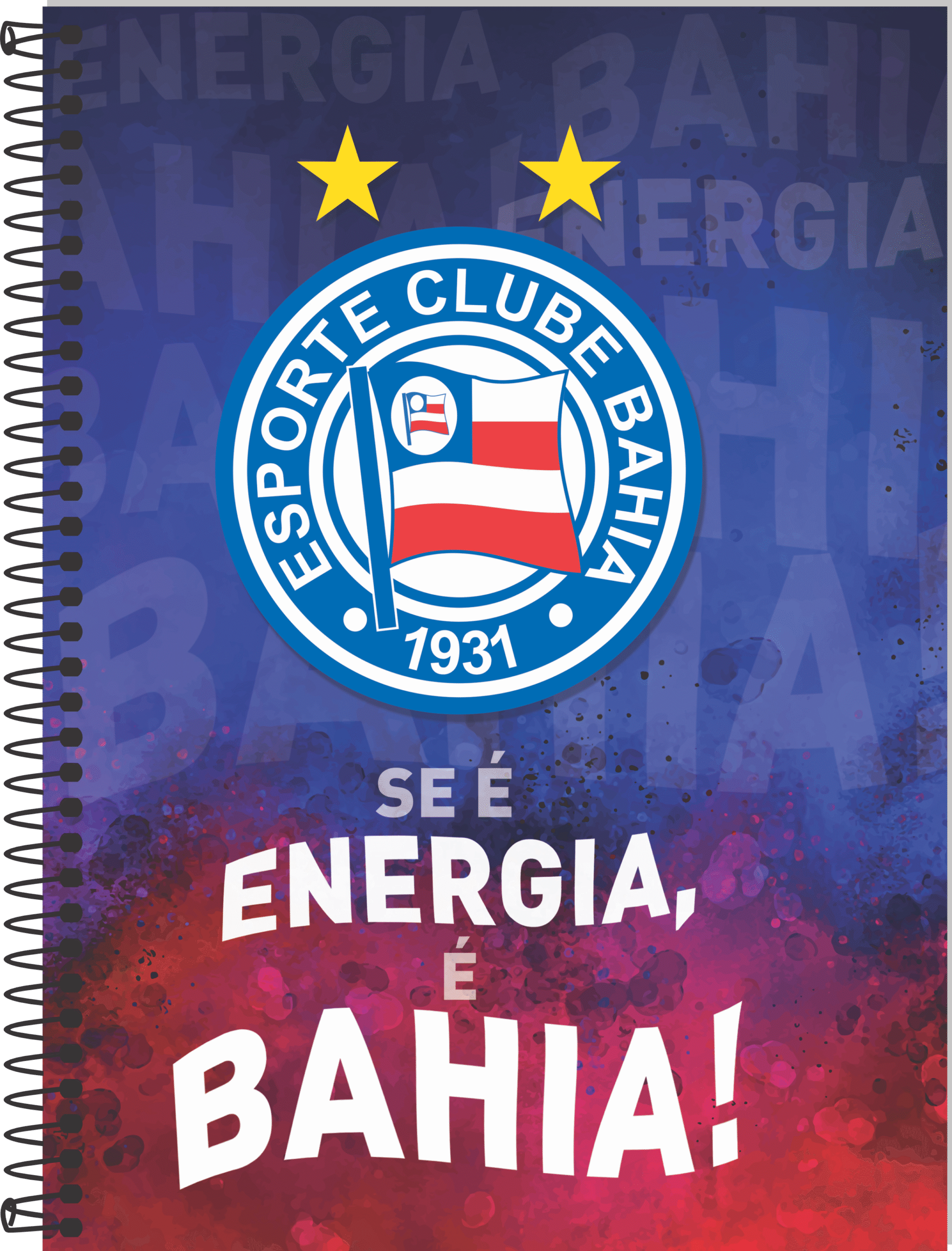 CADERNO ESPIRAL UNIVERSITÁRIO TIME BAHIA