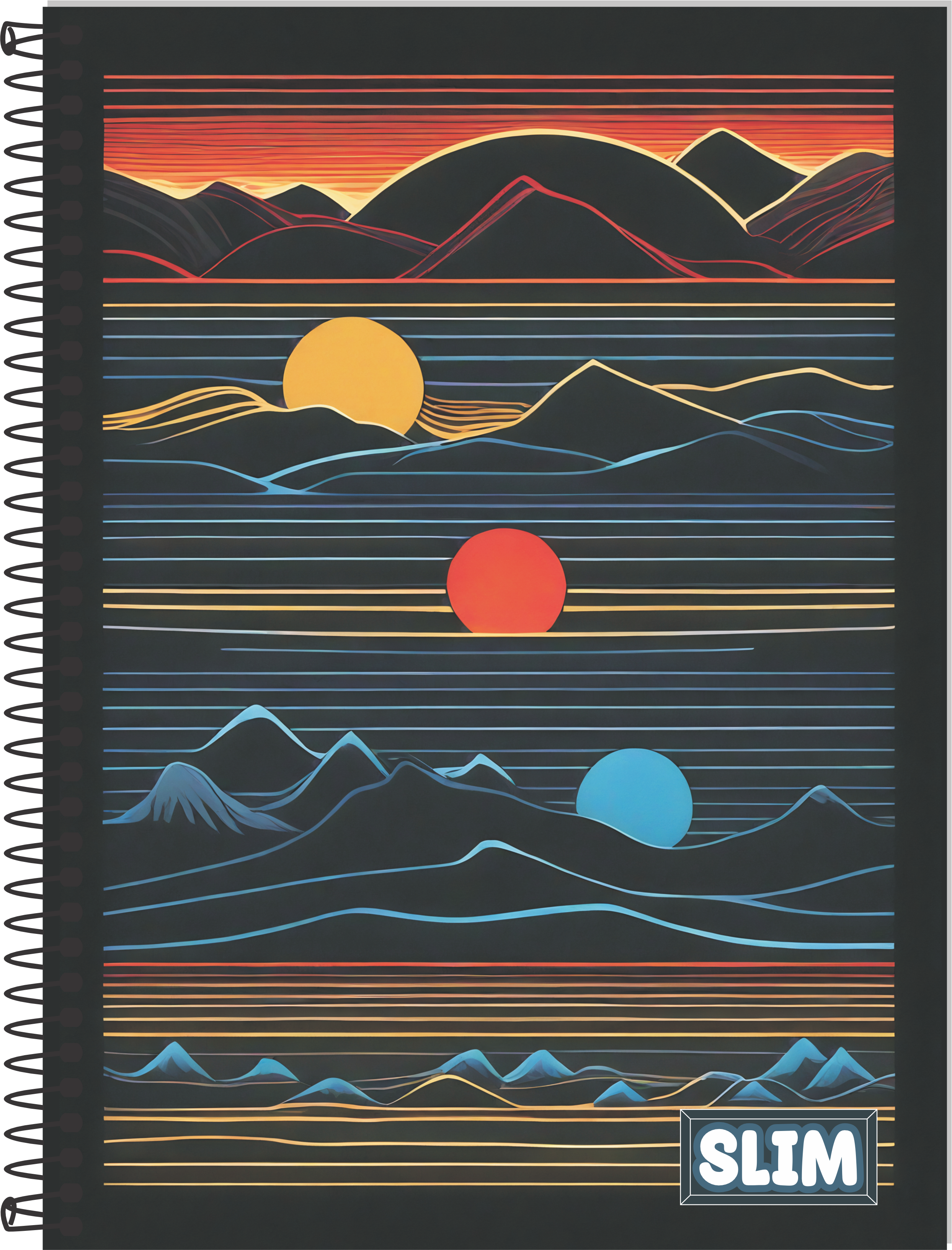 CADERNO ESPIRAL UNIVERSITÁRIO SLIM