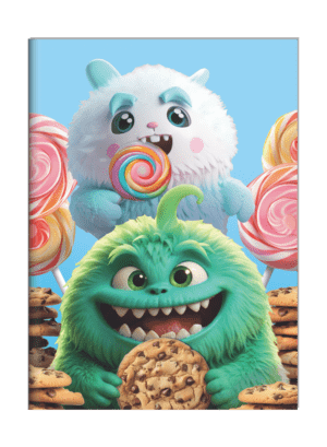 CADERNO BROCHURA 1/4 MONSTER