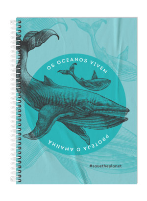 CADERNO ESPIRAL 1/4 SAVE THE PLANET