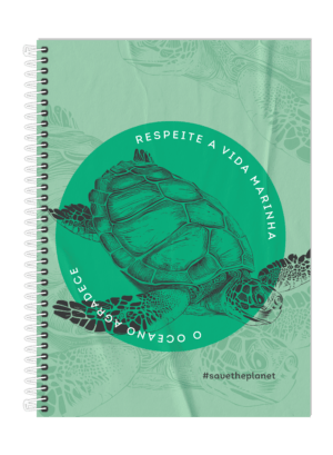 CADERNO ESPIRAL 1/4 SAVE THE PLANET