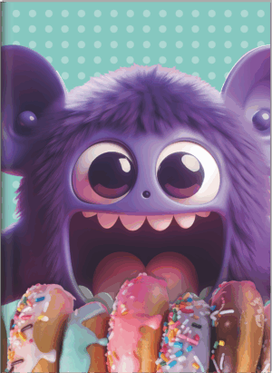 CADERNO BROCHURA UNIVERSITÁRIO MONSTER