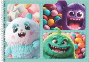 CADERNO CARTOGRAFIA MONSTER