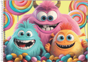 CADERNO CARTOGRAFIA MONSTER