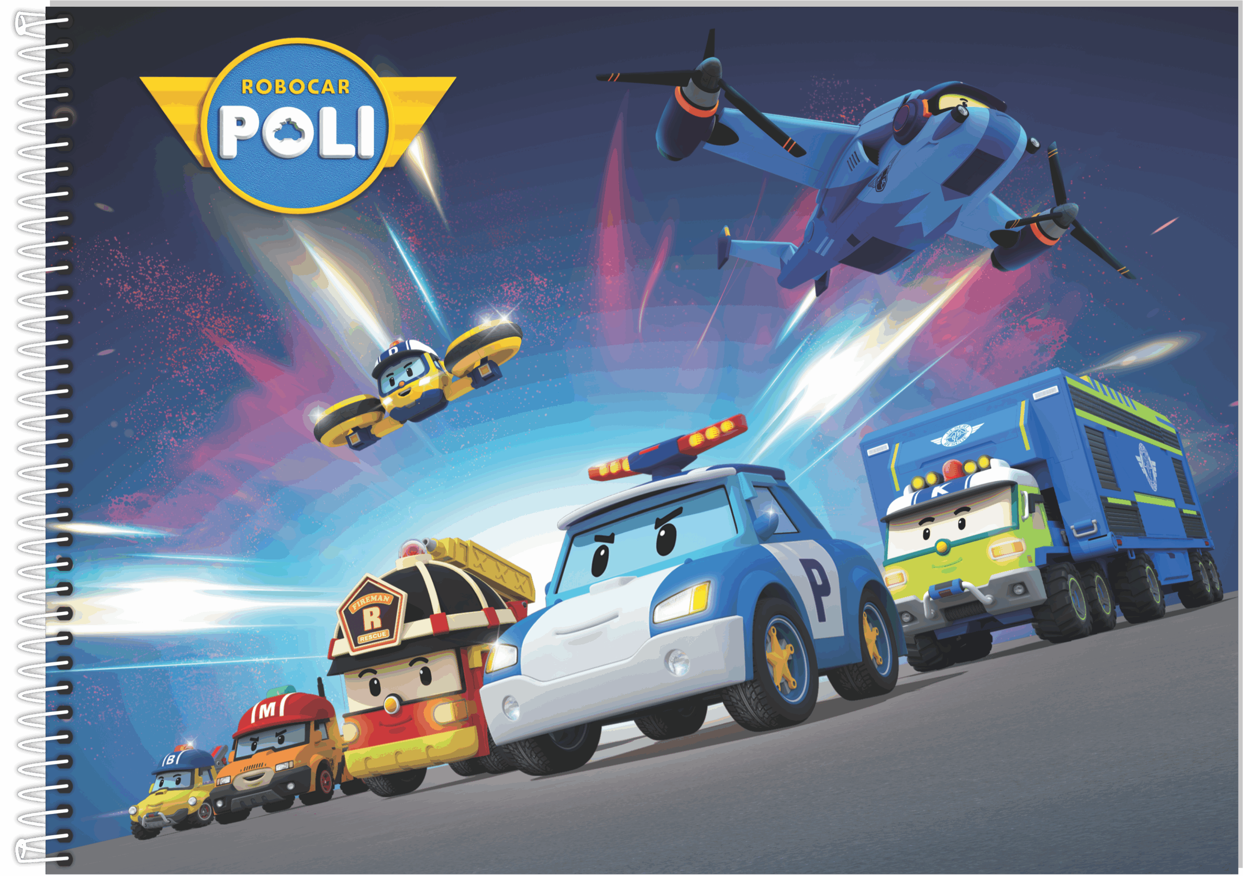 CADERNO ESPIRAL CARTOGRAFIA ROBOCAR POLI