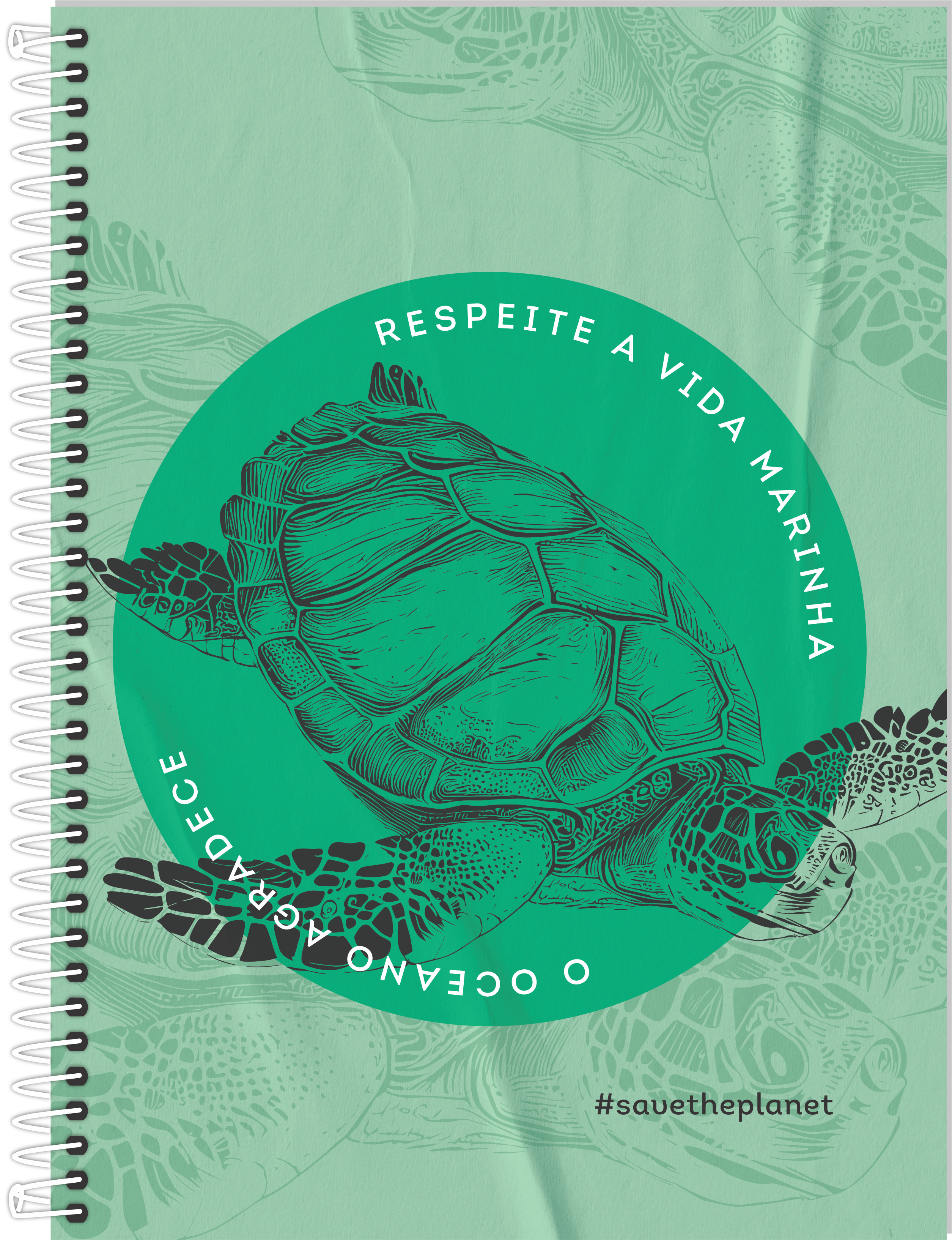 CADERNO ESPIRAL UNIVERSITÁRIO SAVE THE PLANET