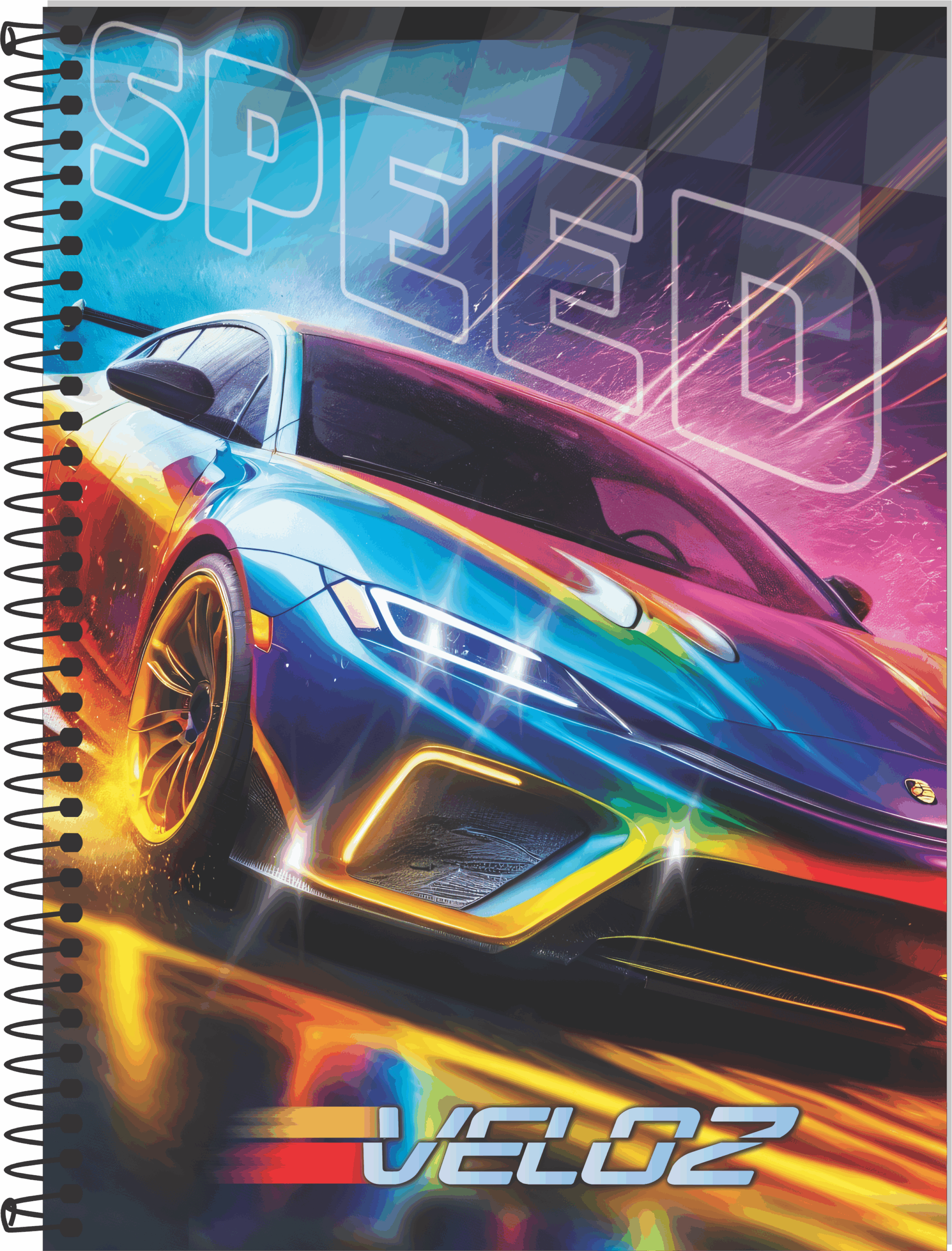 CADERNO ESPIRAL UNIVERSITÁRIO VELOZ
