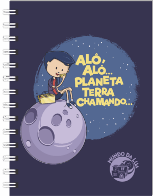 CADERNO ESPIRAL COLEGIAL MUNDO DA LUA + TV RÁ-TIM-BUM
