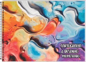 CADERNO ESPIRAL CARTOGRAFIA MILIMETRADO