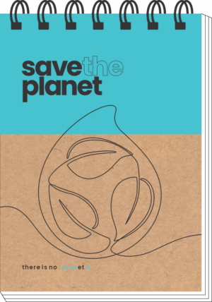 CADERNO ESPIRAL ALTO ANOTAÇÕES SAVE THE PLANET