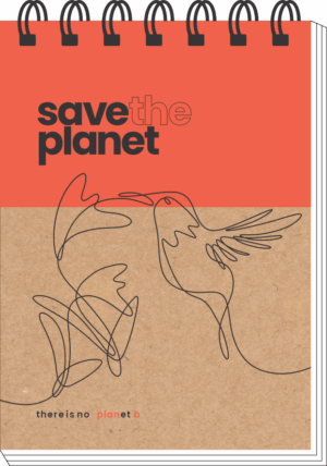 CADERNO ESPIRAL ALTO ANOTAÇÕES SAVE THE PLANET