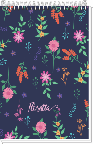 CADERNO ESPIRAL ALTO ANOTAÇÕES FLORATTA