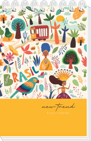 CADERNO ESPIRAL ALTO DE ANOTAÇÕES NEW TREND