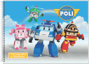 CADERNO ESPIRAL CARTOGRAFIA ROBOCAR POLI