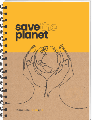 CADERNO ESPIRAL COLEGIAL SAVE THE PLANET