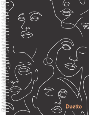 CADERNETA ESPIRAL 1/8 DUETTO