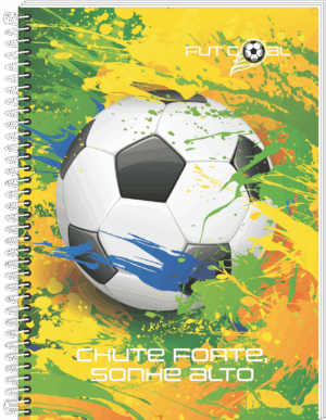 CADERNO ESPIRAL UNIVERSITÁRIO FUTGOAL