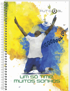 CADERNO ESPIRAL UNIVERSITÁRIO FUTGOAL