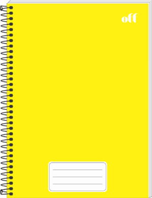 CADERNO ESPIRAL UNIVERSITÁRIO 1 MATÉRIA OFF