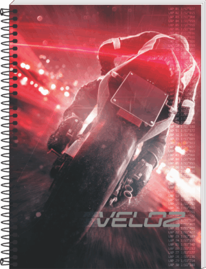CADERNO ESPIRAL UNIVERSITÁRIO VELOZ